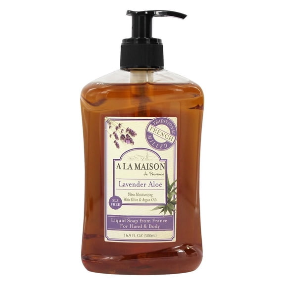 A La Maison - Traditional French Milled Liquid Soap Lavender Aloe - 16.9 fl. oz.