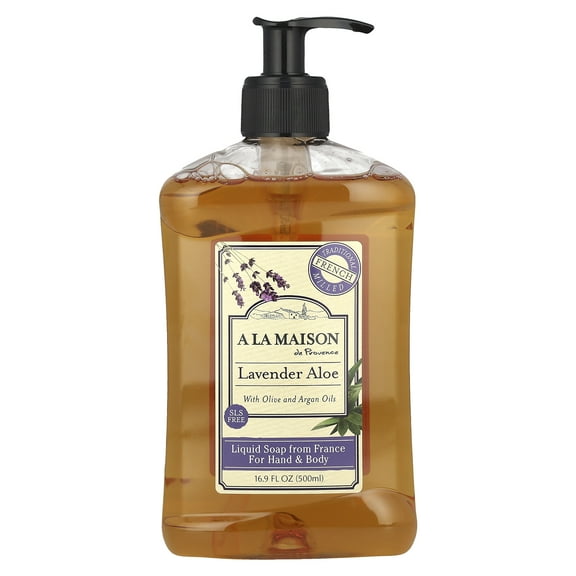 A La Maison - Traditional French Milled Liquid Soap Lavender Aloe - 16.9 fl. oz.