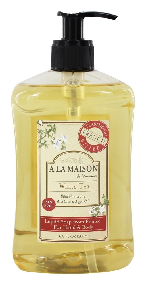 A La Maison de Provence French Liquid Soap, White Tea, 16.9 Fl Oz