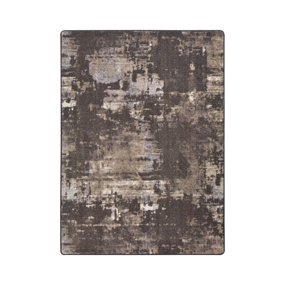 A La Mode 3'10" x 5'4" Area Rug In Color Chocolate-Color:Chocolate,Material:Nylon