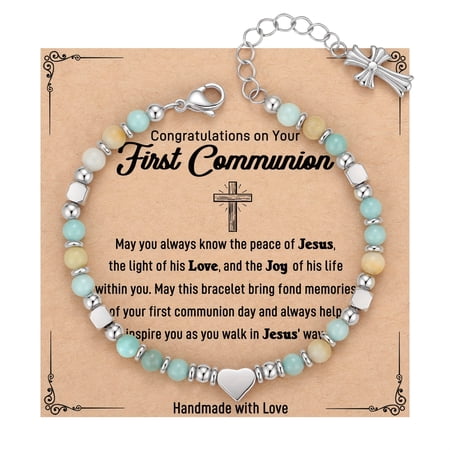 A Ladies Cross Christian Baptism Confirmation Gift, First Communion Bracelet.
