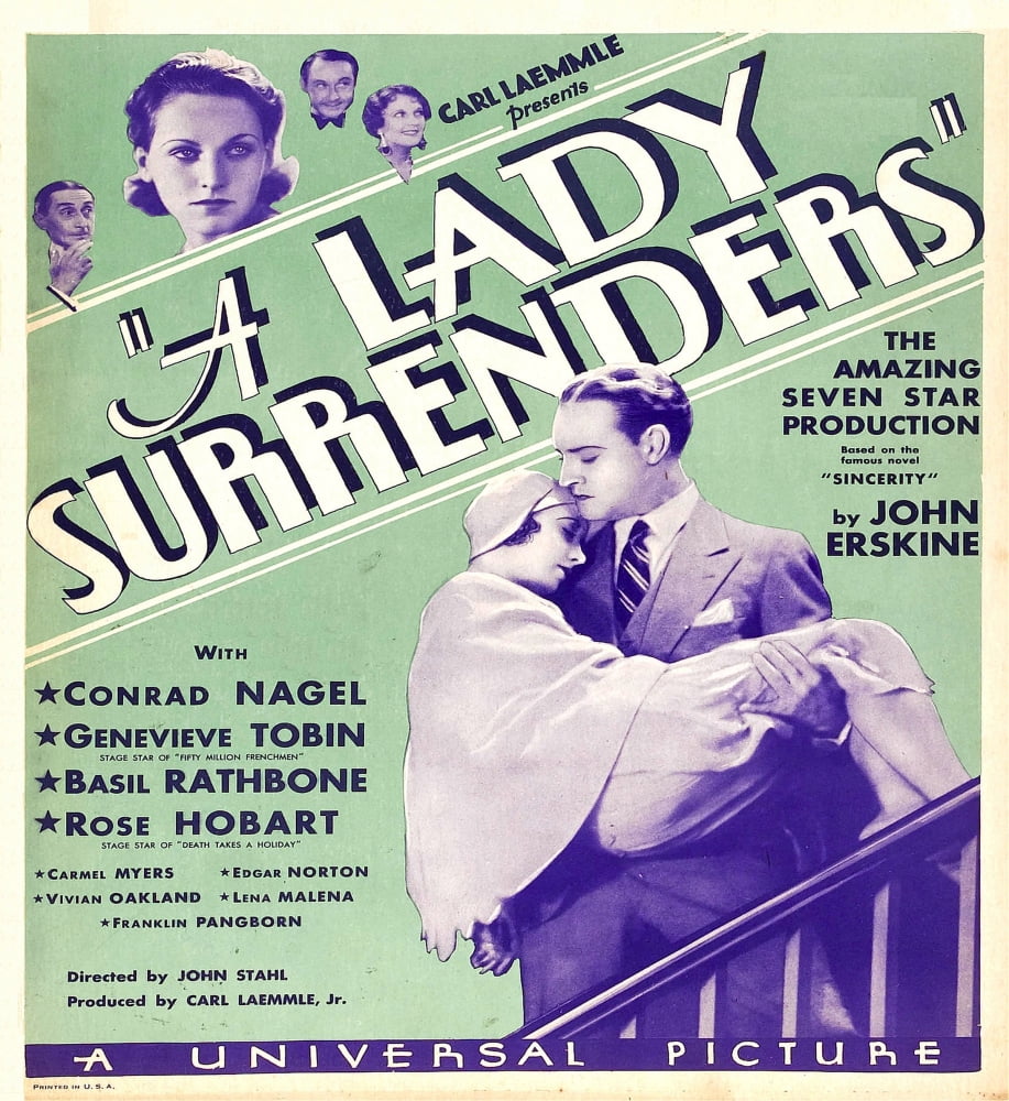 A Lady Surrenders Canvas Art - (11 x 17)