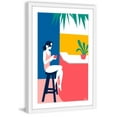 thumbnail image 1 of A Lady at the Beach Bar Framed Painting Print, 1 of 6