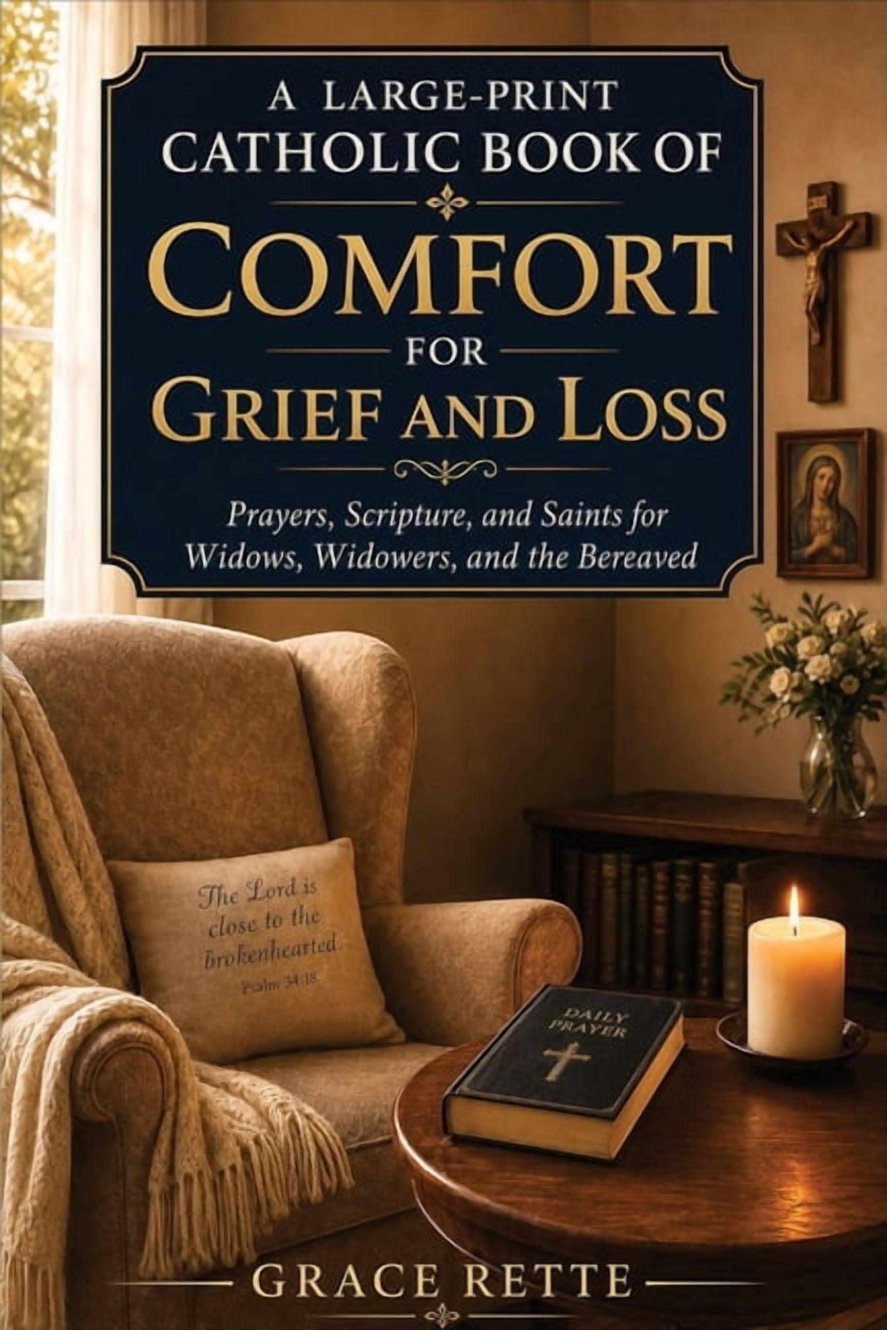 A Large-Print Catholic Book of Comfort for Grief and Loss: Prayers, Scripture, and Saints for Widows, Widowers, and the , (Paperback)