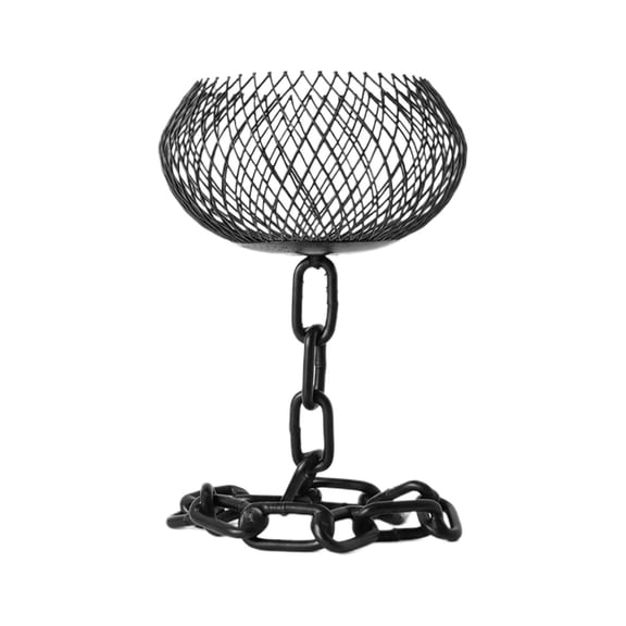 A Large Vintage Iron Chain Lantern Style Candlestick Holder Dining Table Centerpiece Floor Decor For Living Room