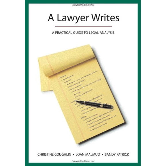 Pre-Owned A Lawyer Writes (Hardcover) 159460360X 9781594603600
