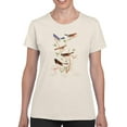thumbnail image 1 of A Lazuli Finch T-Shirt Women -John James Audubon Designs, Female XX-Large, 1 of 4
