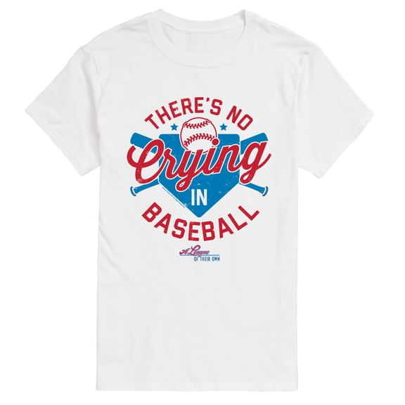 A League Of Their Own - There's No Crying In Baseball Red & Blue - Men's Short Sleeve Graphic T-Shirt