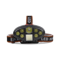 A Led Headlamp, 7 Light Modes, High Brightness Headlight, Usb Rechargeable, Adjustable Headband For Camping, Hiking, Work, 4.4X1.65X2.16In 0.61Lb