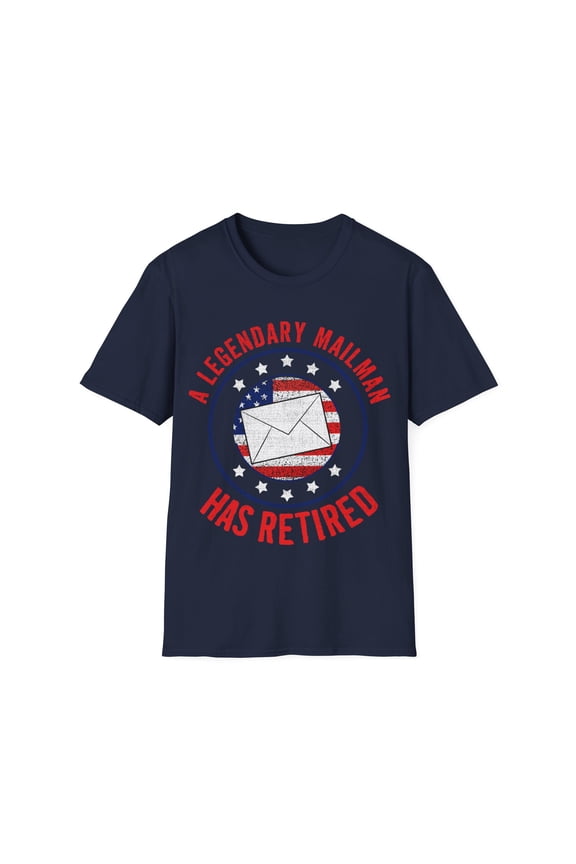 A Legendary Mailman Has Retired USA Flag Postal Worker Unisex T-Shirt