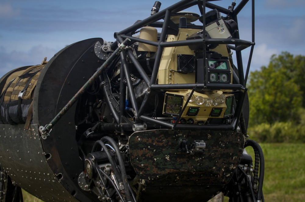 A Legged Squad Support System being tested by the US Marine Corps Canvas Art - Stocktrek Images (34 x 23)