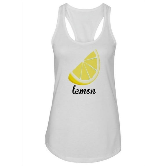 A Lemon Racerback Tank Women -SPIdeals Designs, Female Medium