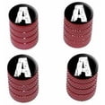 thumbnail image 1 of A Letter Distressed Tire Rim Wheel Aluminum Valve Stem Caps, Multiple Colors, 1 of 1