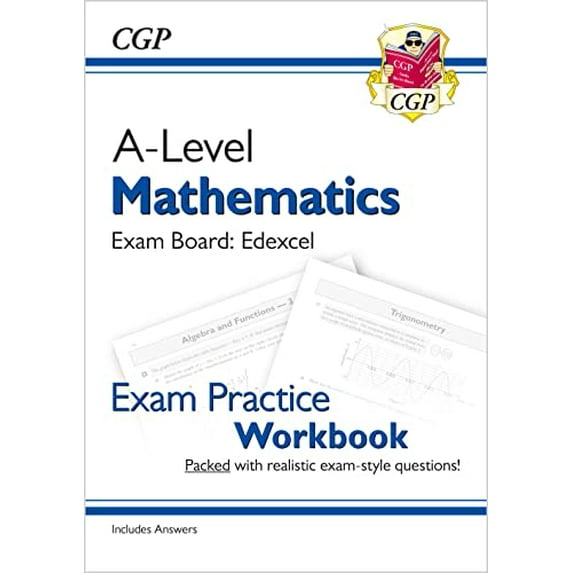 Pre-Owned A-Level Maths Edexcel Exam Practice Workbook (includes Answers): perfect for the 2024 and 2025 exams (CGP Edexcel A-Level Maths) Paperback