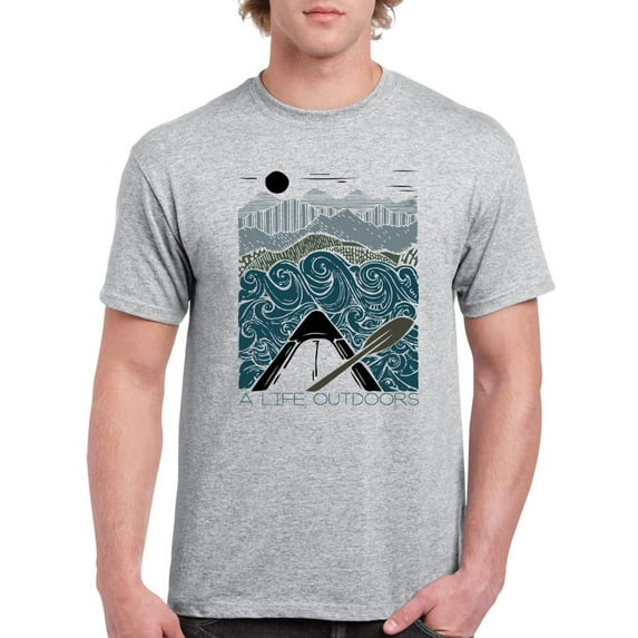A Life Outdoors T-Shirt Men -Smartprints Designs, Male Medium