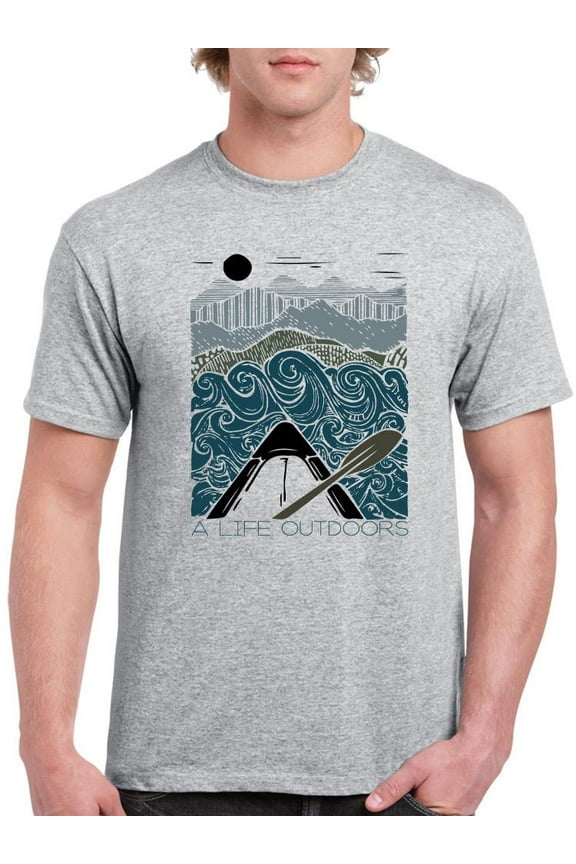 A Life Outdoors T-Shirt Men -Smartprints Designs, Male XX-Large