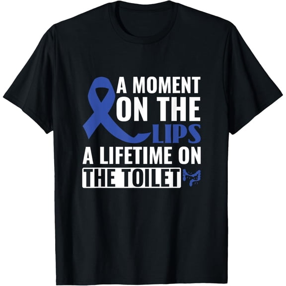 A Lifetime On The Toilet Funny IBS Irritable Bowel Syndrome T-Shirt men and women can wear, black, white, gifts
