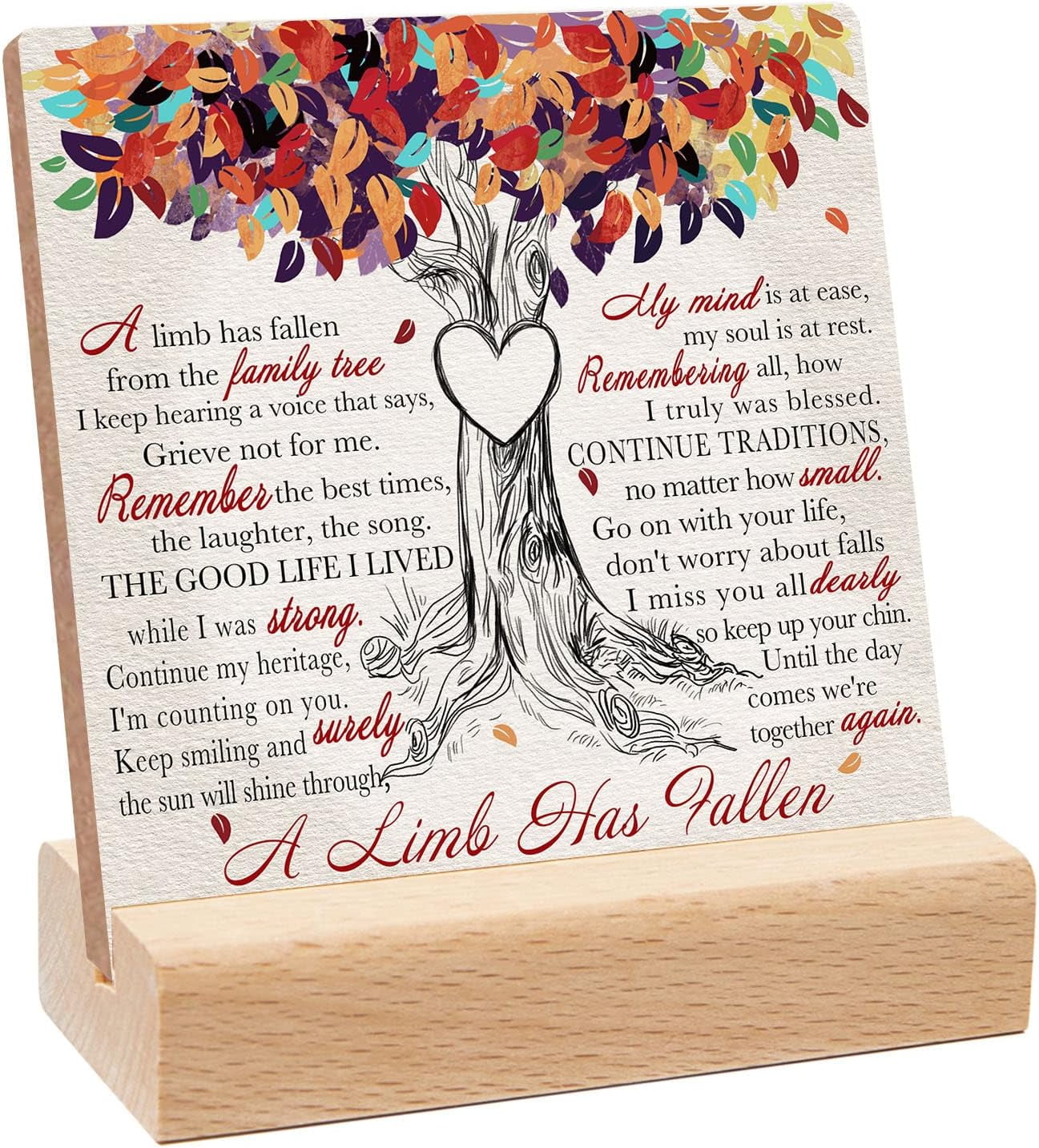A Limb Has Fallen From The Family - A Limb Has Fallen From The Family Tree Sign Sympathy Memorial Grief Condolences Gifts For Women Friends Classmates Coworkers Bereavement Gift Ideas D 1a11d878 1a58 48f9 8f04 5130d40c44b4.763b61adc1aded83f27bc97f03b9a2e6 