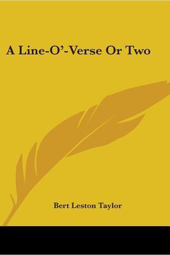 A Line-O'-Verse or Two Paperback