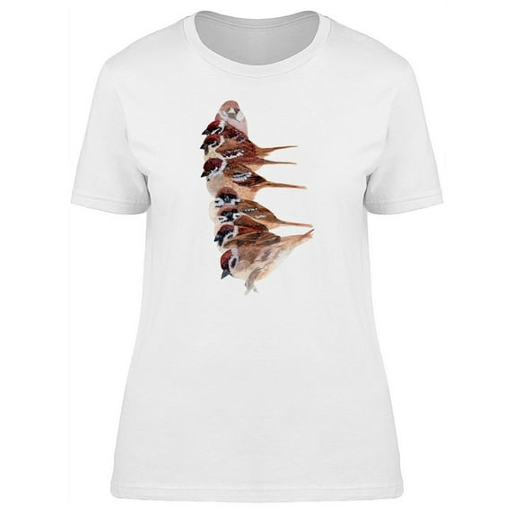 A Line Of Birds T-Shirt Women -Image by Shutterstock, Female Medium