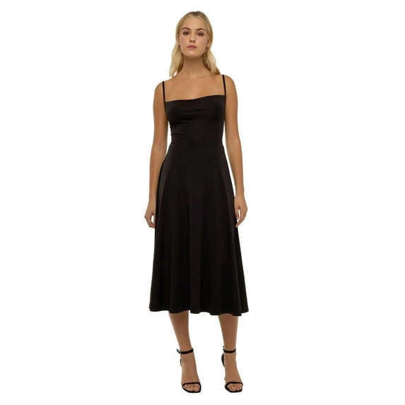 A-Line Sleeveless Maxi Dress with Laced Closure