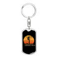 thumbnail image 1 of A Lineman'S Mom Swivel Keychain Dog Tag Stainless Steel or 18k Gold, 1 of 10