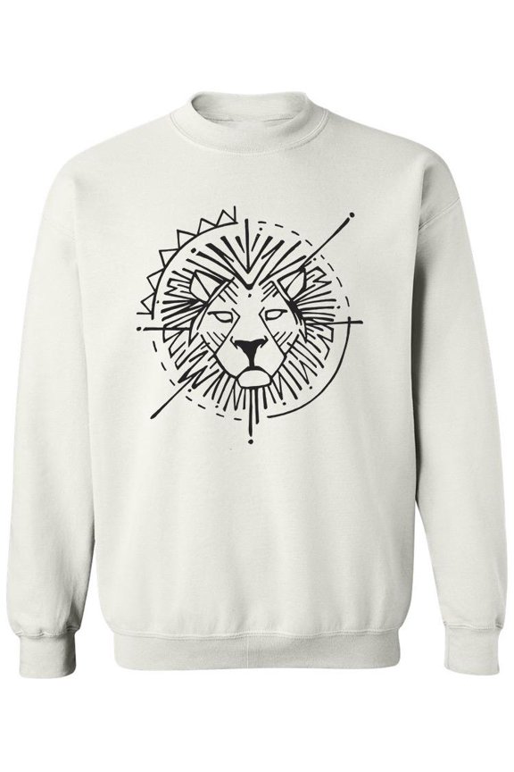 A Lion Head Symbol- Sweatshirt Men -Image by Shutterstock, Male Medium