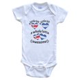 thumbnail image 1 of A Little Bit Costa Rican Honduran Costa Rica Honduras Heart Flags Baby Bodysuit, 0-3 Months White, 1 of 4