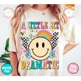 thumbnail image 1 of A Little Bit Dramatic T-shirt, Girl shirt, Retro Groovy Shirt, Svg for girl, retro groovy TH260532, 1 of 5