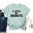 thumbnail image 1 of A Little Bit Dramatic T-shirt Party Shirts Girlfriend Gift Humor Tee Sarcastic Tshirt Sassy Shirt Women's Birthday Top, 1 of 3
