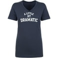 thumbnail image 1 of A Little Bit Dramatic Womens V-Neck T-Shirt, 1 of 2