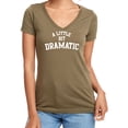 thumbnail image 1 of A Little Bit Dramatic Womens V-Neck T-Shirt, 1 of 2