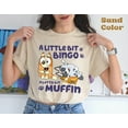 thumbnail image 1 of A Little Bit Muffin Bluey T-Shirt, Cartoon Shirt, Funny Cartoon Shirt, Blue Dog Friends Shirt, Bluey Family, Sand Color, 1 of 2