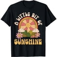 thumbnail image 1 of A Little Bit Of Sunshine Floral Flower Hippie Festival T-Shirt, 1 of 5