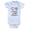 thumbnail image 1 of A Little Bit Polish Swedish Poland Sweden Heart Flags Baby Bodysuit, 0-3 Months White, 1 of 4