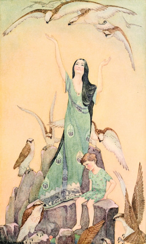 A Little Boy Lost 1920 Birds came lower down Canvas Art - Dorothy Lathrop (18 x 24)