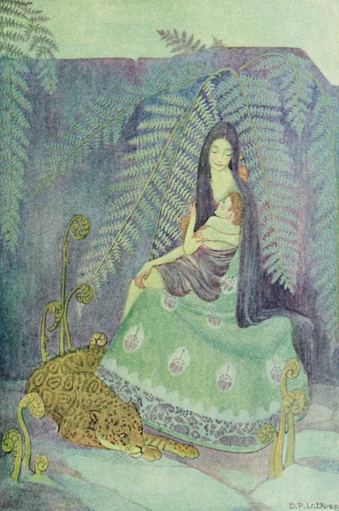 A Little Boy Lost 1920 She raised him in her arms Canvas Art - Dorothy Lathrop (18 x 24)