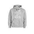 thumbnail image 1 of A Little Country A Little Hood, Country Hoodie, Women's Country Hoodie, Hood Hoodie, Gift For Her, Country Hoodie, Farm Shirt, Girl Farmer, Grey (White Text), LARGE, 1 of 1