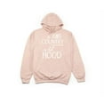 thumbnail image 1 of A Little Country A Little Hood, Country Hoodie, Women's Country Hoodie, Hood Hoodie, Gift For Her, Country Hoodie, Farm Shirt, Girl Farmer, Peach (White Text), SMALL, 1 of 1