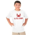 thumbnail image 1 of A Little Crabby Cranky Beach Lover Crewneck T Shirts Boy Girl Teen Brisco Brands XS, 1 of 6