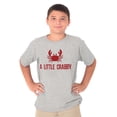 thumbnail image 1 of A Little Crabby Cranky Beach Lover Crewneck T Shirts Boy Girl Teen Brisco Brands XS, 1 of 6
