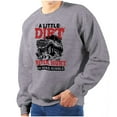 thumbnail image 1 of A Little Dirt Never Hurt Road Rumble Men's Crewneck Sweatshirt Brisco Brands S, 1 of 6