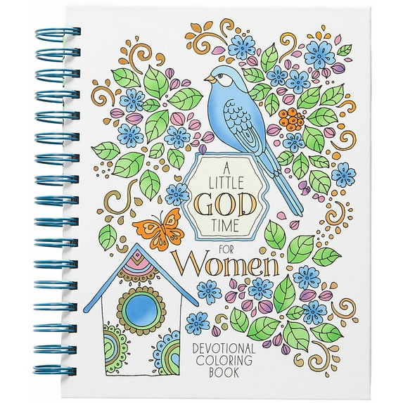 A Little God Time for Women: Devotional Coloring Book (Spiral-Bound)