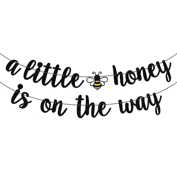 A Little Honey is on the Way Banner, Welcom Babee, Bumble Bee Baby Shower Sign, Sweet Honey Bee Baby Shower/Gender Reveal Party Decorations