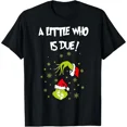 thumbnail image 1 of A Little One Who Is Due Funny Christmas Expecting Announcement Unisex T-Shirt, up to Size 5XL, 1 of 2
