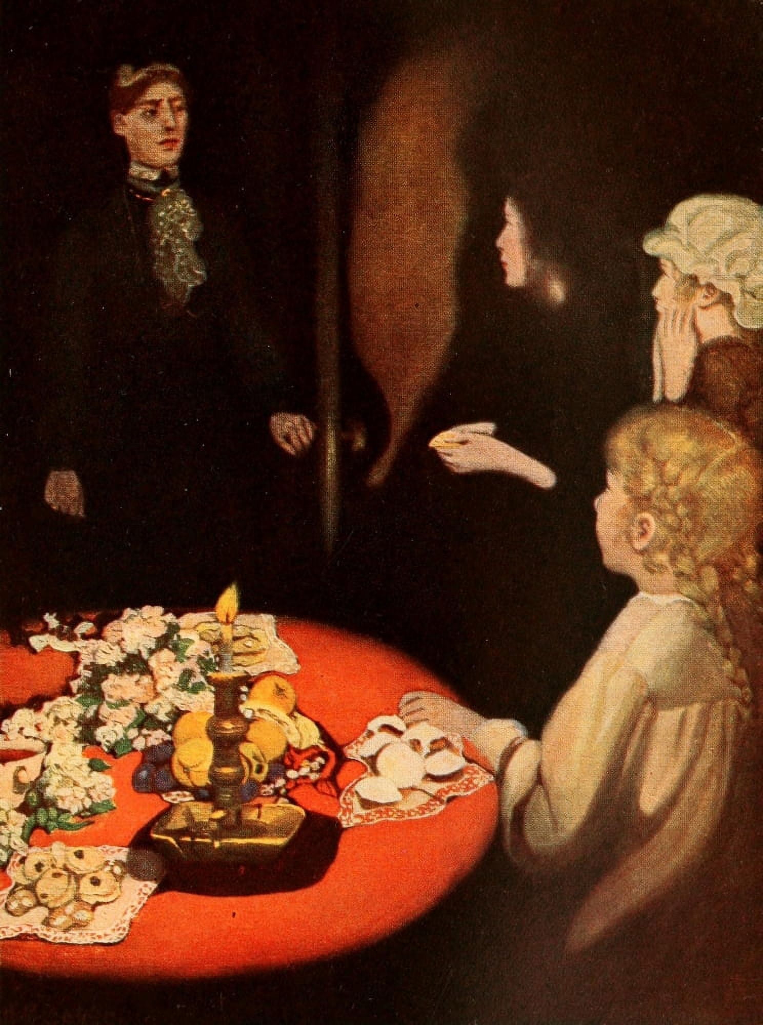 A Little Princess 1905 Tea-time Canvas Art - Ethel Franklin Betts (18 x 24)