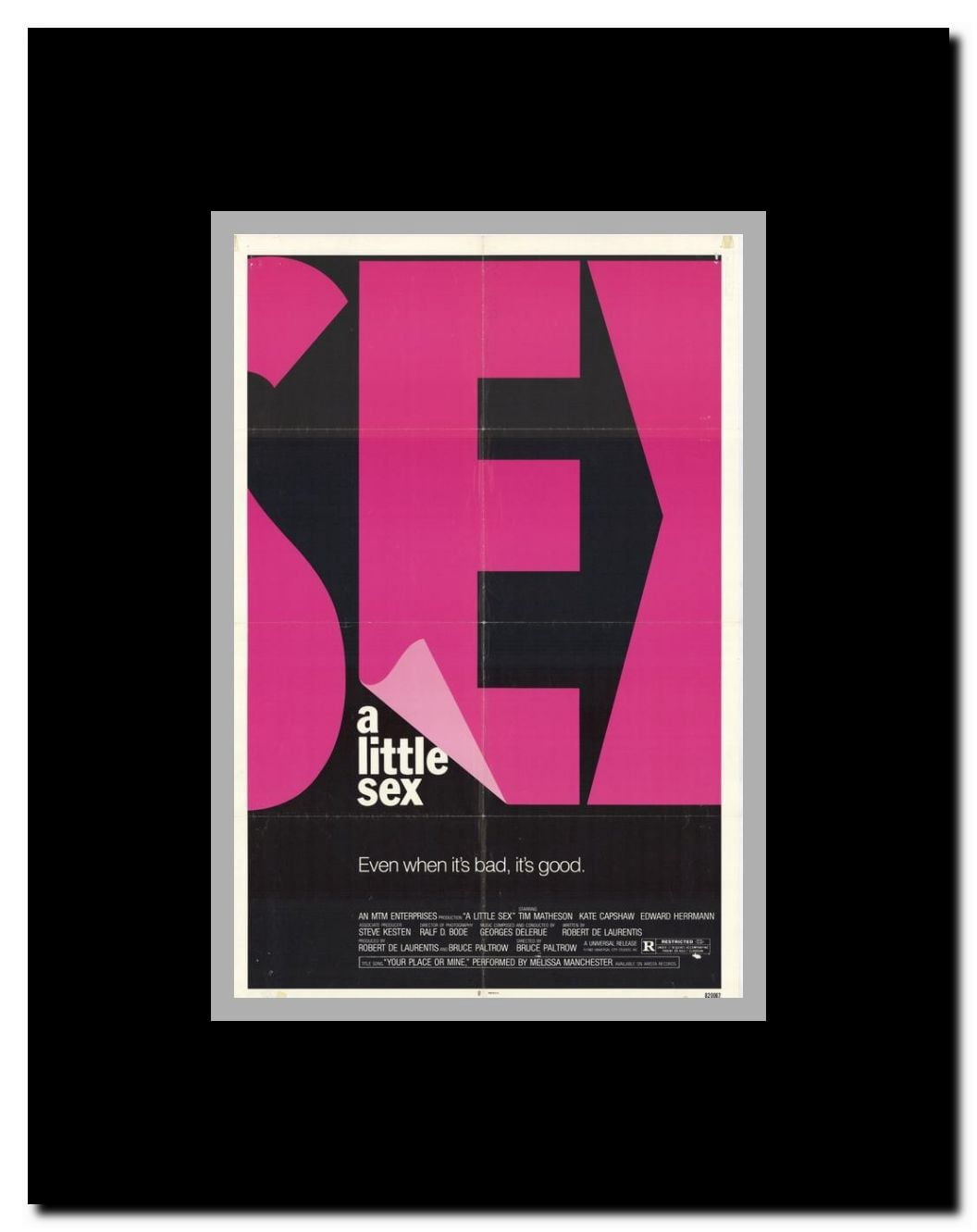 A Little Sex Framed Movie Poster