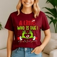 thumbnail image 1 of A Little Who Is Due Christmas, Funny Christmas TShirt, Santa Shirt, Vintage Holiday Tee, Merry Xmas Gift, Family Holiday Outfits, 1 of 5