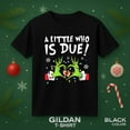 thumbnail image 1 of A Little Who Is Due Christmas Pregnancy Announcement Holiday Retro Unisex T-Shirt, for men & women, up to size 5XL., 1 of 2