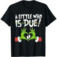 thumbnail image 1 of A Little Who Is Due Shirt Expecting Announcement Christmas Gift Unisex T-Shirt, up to Size 5XL, 1 of 2